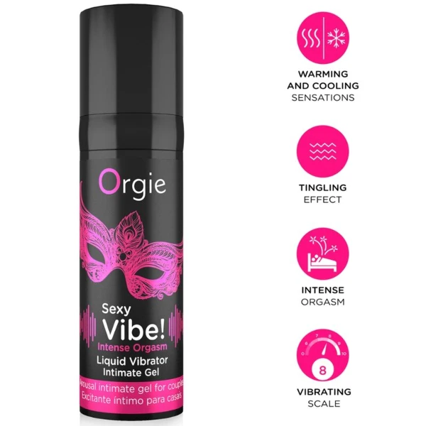 ORGIE - VIBRAZIONI SEXY! ORGASMO INTENSO SENSAZIONI MULTIPLE GEL INTIMO 15 ML