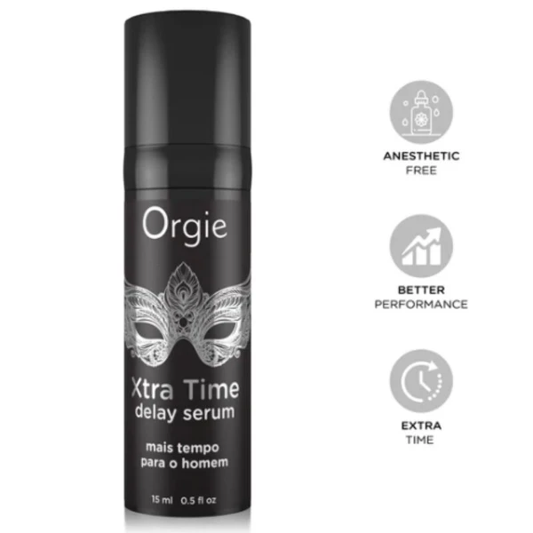 ORGIE - SIERO A RITARDO AL SILICONE EXTRA TIME SENZA ANESTETICO 15 ML
