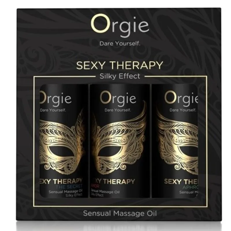 ORGIE - COLLEZIONE MINI FORMATO SEXY THERAPY OLI DA MASSAGGIO SENSUALI 3 X 30 ML