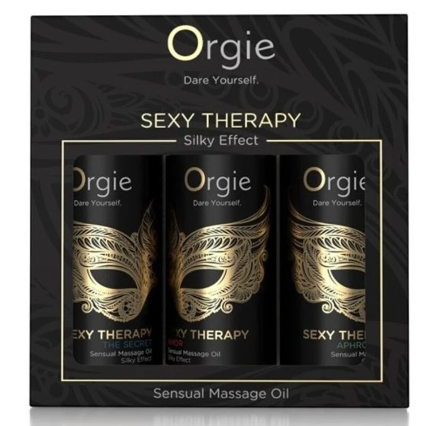 ORGIE - COLLEZIONE MINI FORMATO SEXY THERAPY OLI DA MASSAGGIO SENSUALI 3 X 30 ML