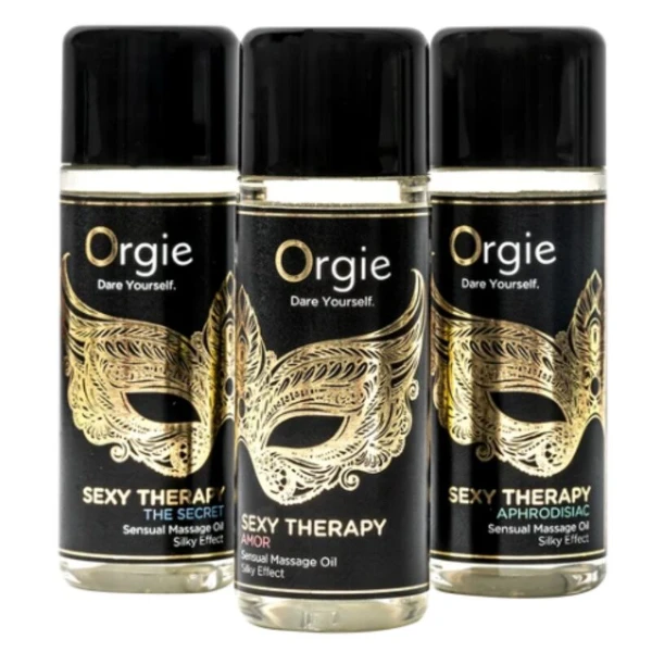 ORGIE - COLLEZIONE MINI FORMATO SEXY THERAPY OLI DA MASSAGGIO SENSUALI 3 X 30 ML
