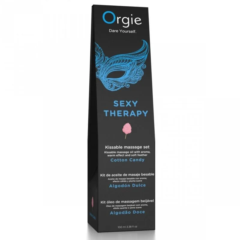 ORGIE - MASSAGGIO LABBRA, ZUCCHERO FILATO, SET DA MASSAGGIO BACIABILE 100 ML