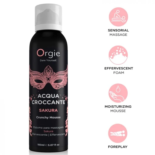 ORGIE - ACQUA CROCCANTE SAKURA MOUSSE DA MASSAGGIO CROCCANTE 150 ML