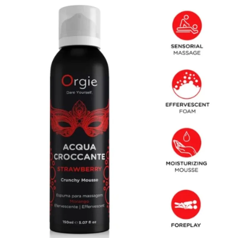 ORGIE - ACQUA CROCCANTE MOUSSE DA MASSAGGIO CROCCANTE ALLA FRAGOLA 150 ML
