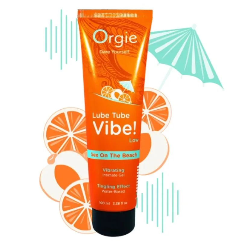 ORGIE - LUBRIFICANTE IN TUBO VIBE! SESSO SULLA SPIAGGIA GEL INTIMO BACIABILE LEGGERO 100 ML