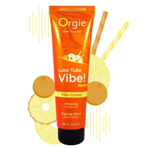 ORGIE - LUBE TUBE VIBE! PIÑA COLADA KISSABLE GEL INTIMO FORMULO MEDIO 100 ML