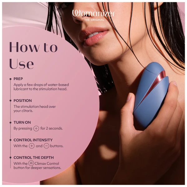 WOMANIZER - NEXT LIBERTY 3D PLEASURE AIR STIMOLATORE CLITORIDEO BLU/ROSSO