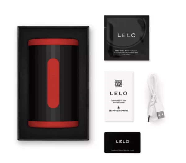 LELO - F2S DOPPIO STIMOLATORE SONICO MASCHILE CON DOPPIA STIMOLAZIONE SONICA ROSSO