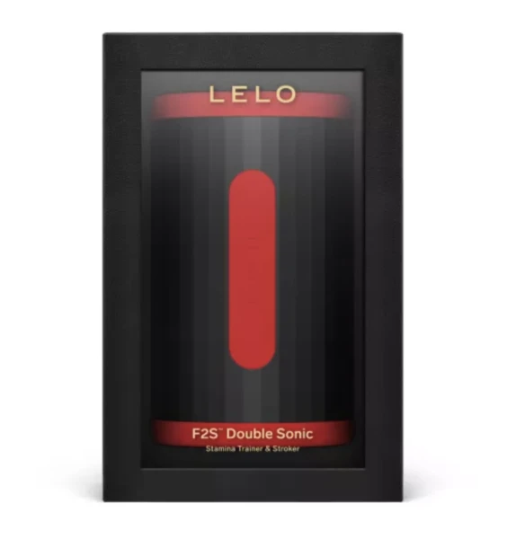 LELO - F2S DOPPIO STIMOLATORE SONICO MASCHILE CON DOPPIA STIMOLAZIONE SONICA ROSSO