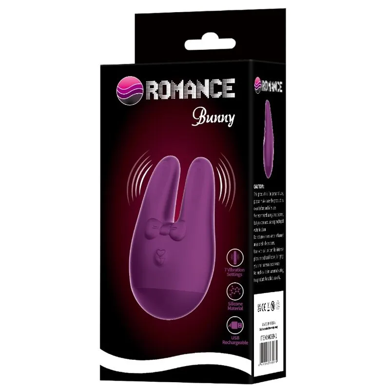 ROMANCE - STIMOLATORE ESTERNO BUNNY CON 7 MODALITÀ DI VIBRAZIONE