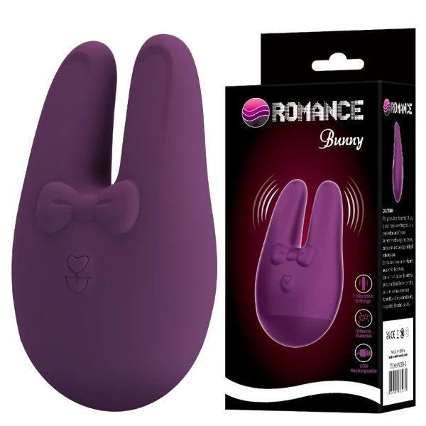 ROMANCE - STIMOLATORE ESTERNO BUNNY CON 7 MODALITÀ DI VIBRAZIONE