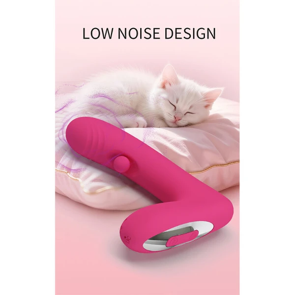 PRETTY LOVE - VIBRATORE RICARICABILE IN SILICONE DUDEN CON 12 MODALITÀ DI VIBRAZIONE E 3 MODALITÀ DI OSCILLAZIONE, ROSA