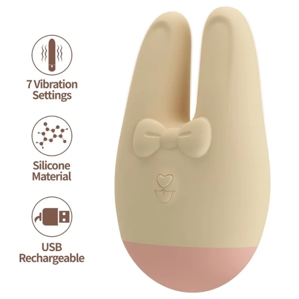 ROMANCE - STIMOLATORE ESTERNO BUNNY CON 7 MODALITÀ DI VIBRAZIONE