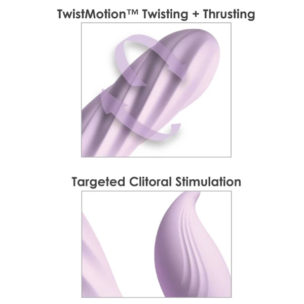 FANTASY FOR HER - FANTASY TWIST VIBRATOR TWISTMOTION CON ROTAZIONE E SPINTA VIOLA
