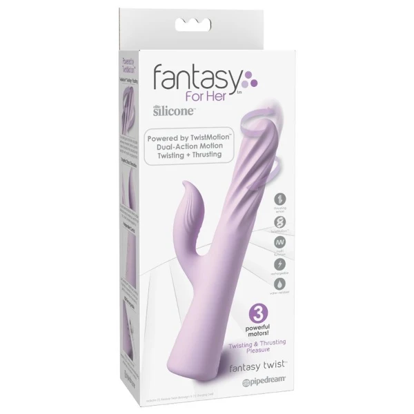 FANTASY FOR HER - FANTASY TWIST VIBRATOR TWISTMOTION CON ROTAZIONE E SPINTA VIOLA