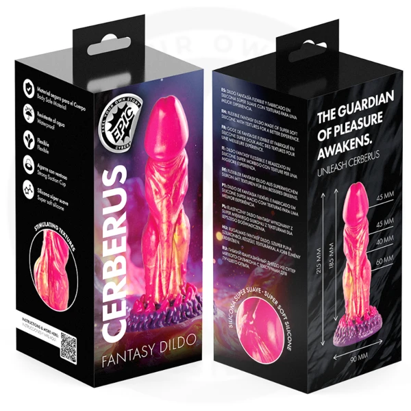 EPIC - CERBERUS DILDO FUOCO MITOLOGICO