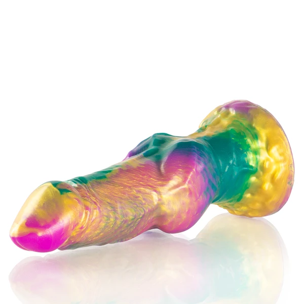 EPIC - DILDO IRIS CON TESTICOLI ARCOBALENO DEL PIACERE