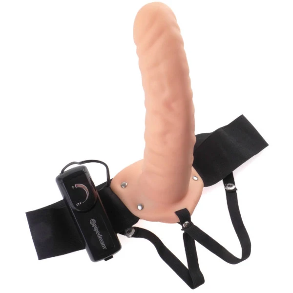 FETISH FANTASY SERIES - ARNÉS VIBRADOR HUECO 19 CM NATURAL