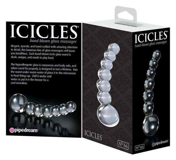 ICICLES - N. 66 MASAJEADOR TRANSPARENTE