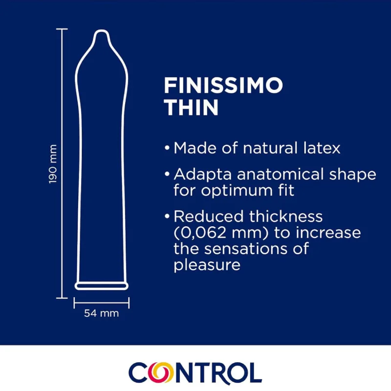 CONTROL - PRESERVATIVOS FINISSIMO SENSO 144 UNIDADES
