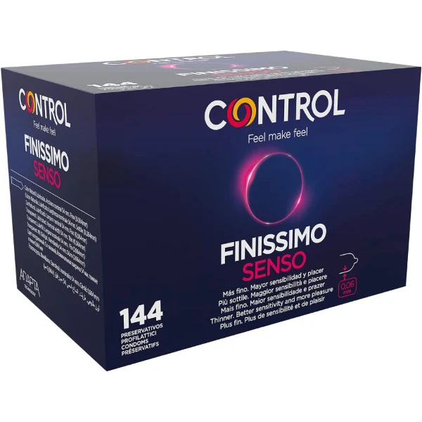CONTROL - PRESERVATIVOS FINISSIMO SENSO 144 UNIDADES