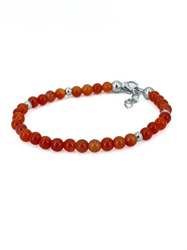 Bracciale unisex CORNIOLA ROSSA